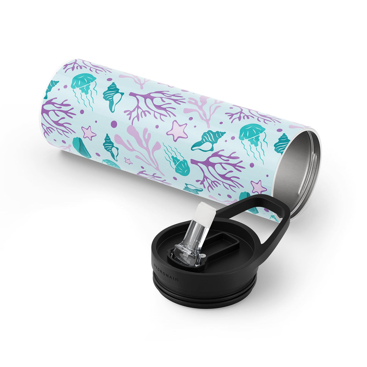 Dark Purple Nautical 560ml Reusable Bottle By Hydronair