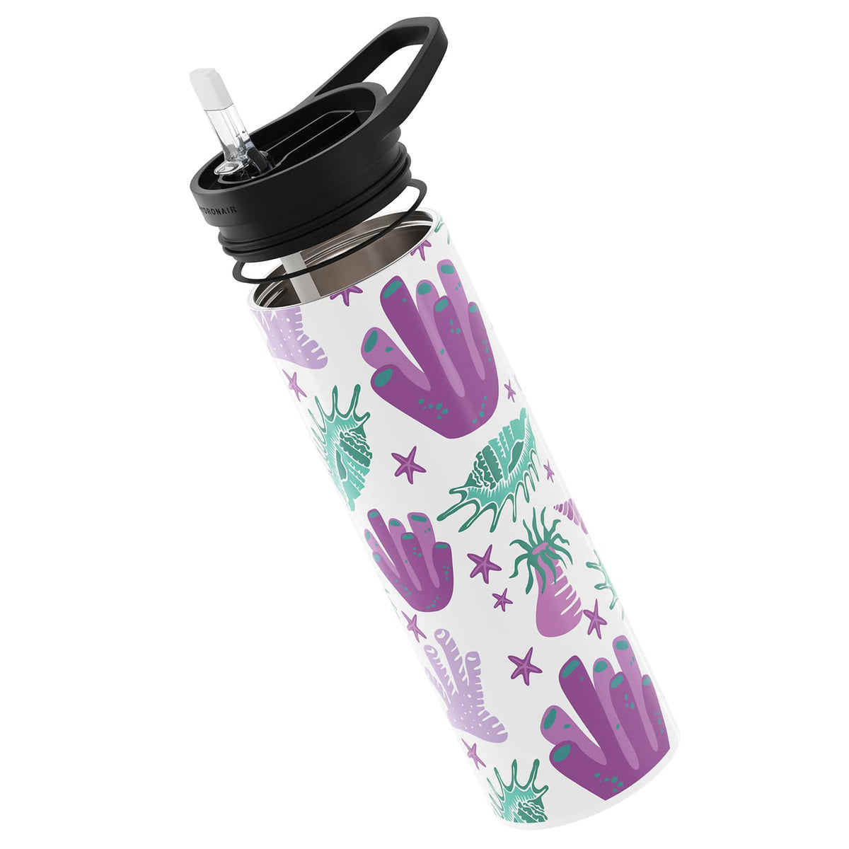 Dark Purple Nautical 560ml Reusable Bottle By Hydronair