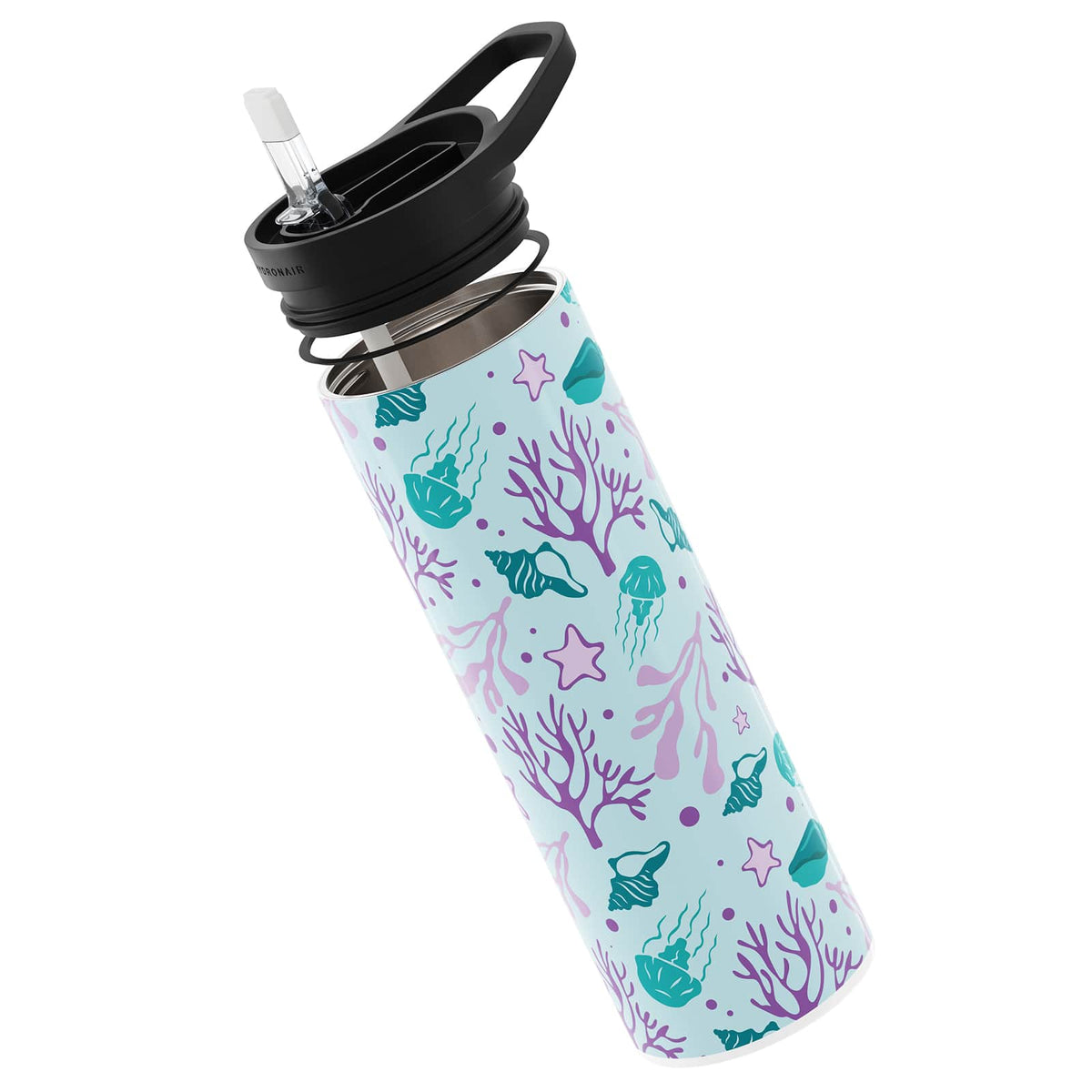 Dark Purple Nautical 560ml Reusable Bottle By Hydronair