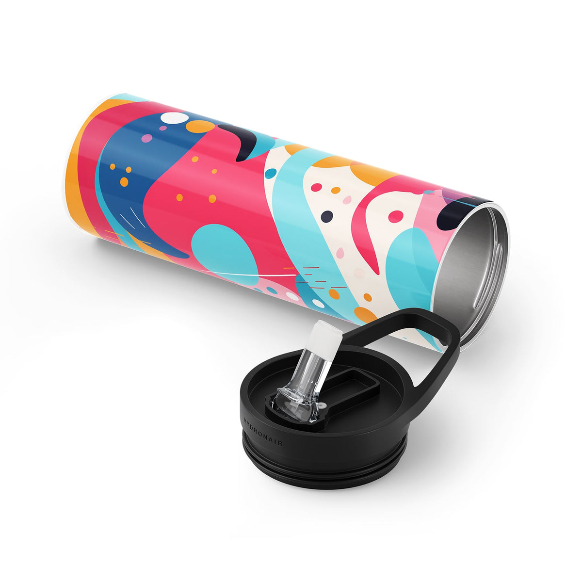 Dark Red Abstract 560ml Bottle By Hydronair