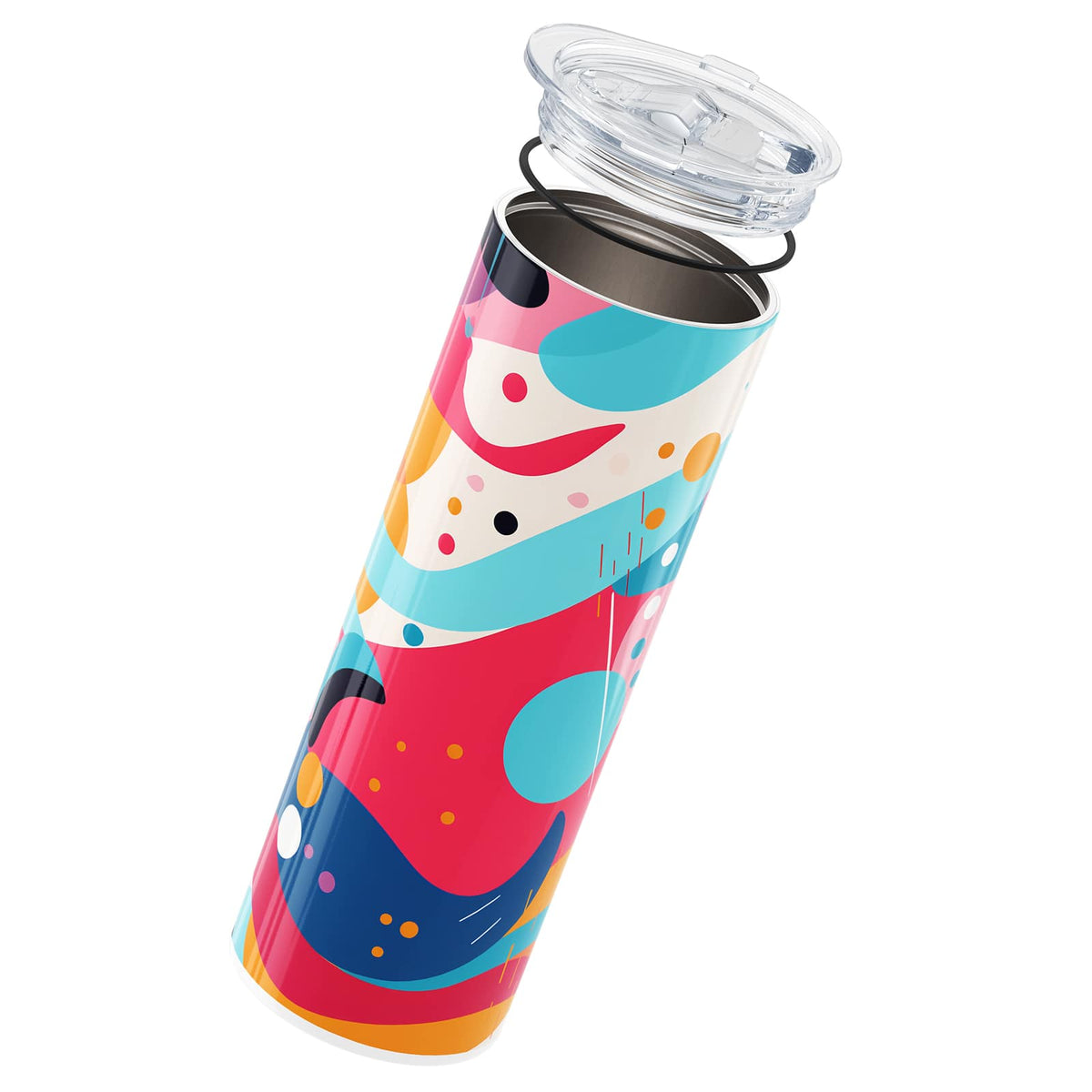 Dark Red Abstract 560ml Cup By Hydronair 