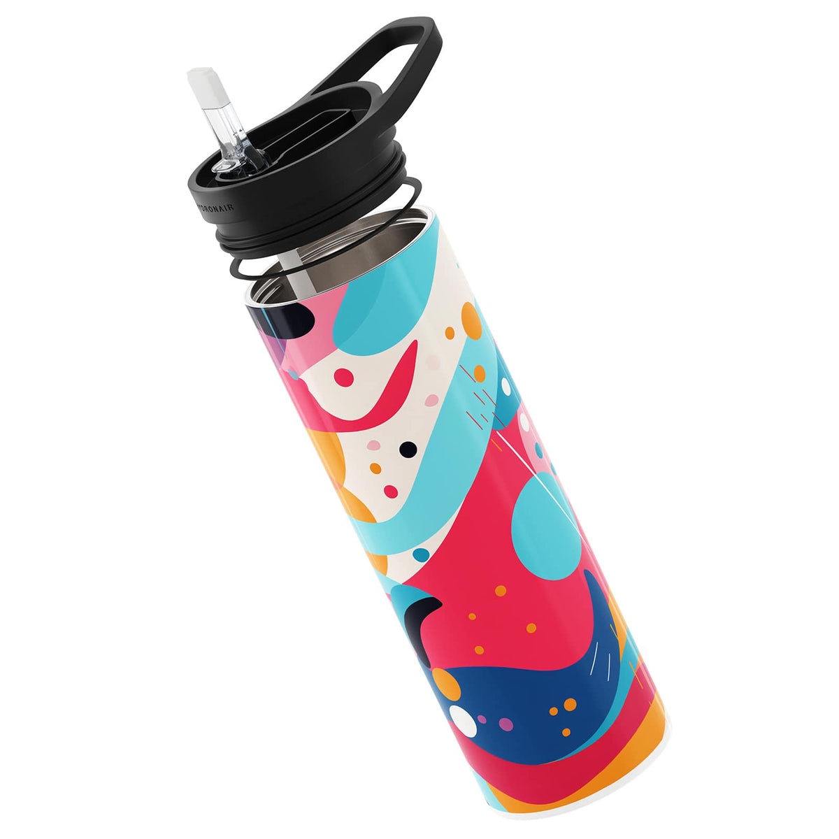 Dark Red Abstract 560ml Reusable Bottle By Hydronair