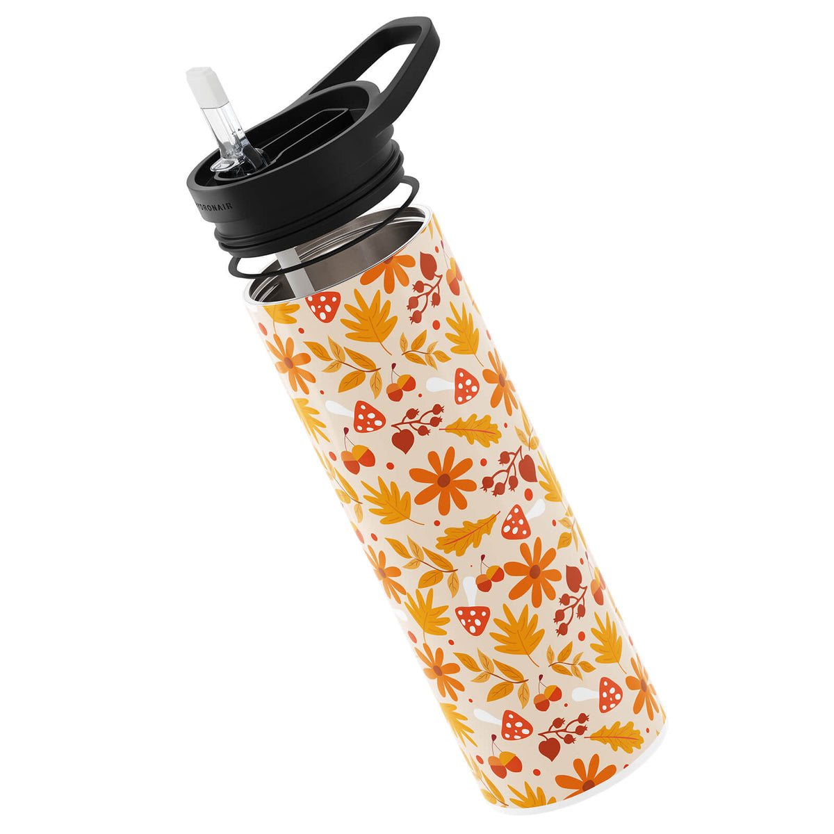 Dark Red Autumn 560ml Reusable Bottle By Hydronair