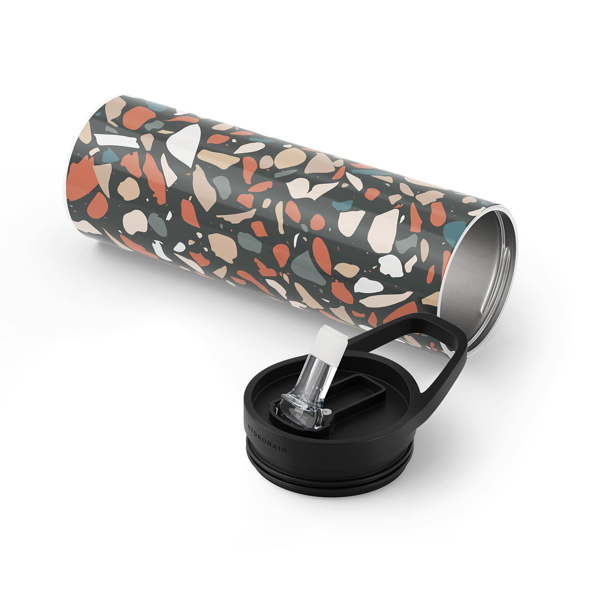 Dark Terrazzo 560ml Bottle By Hydronair