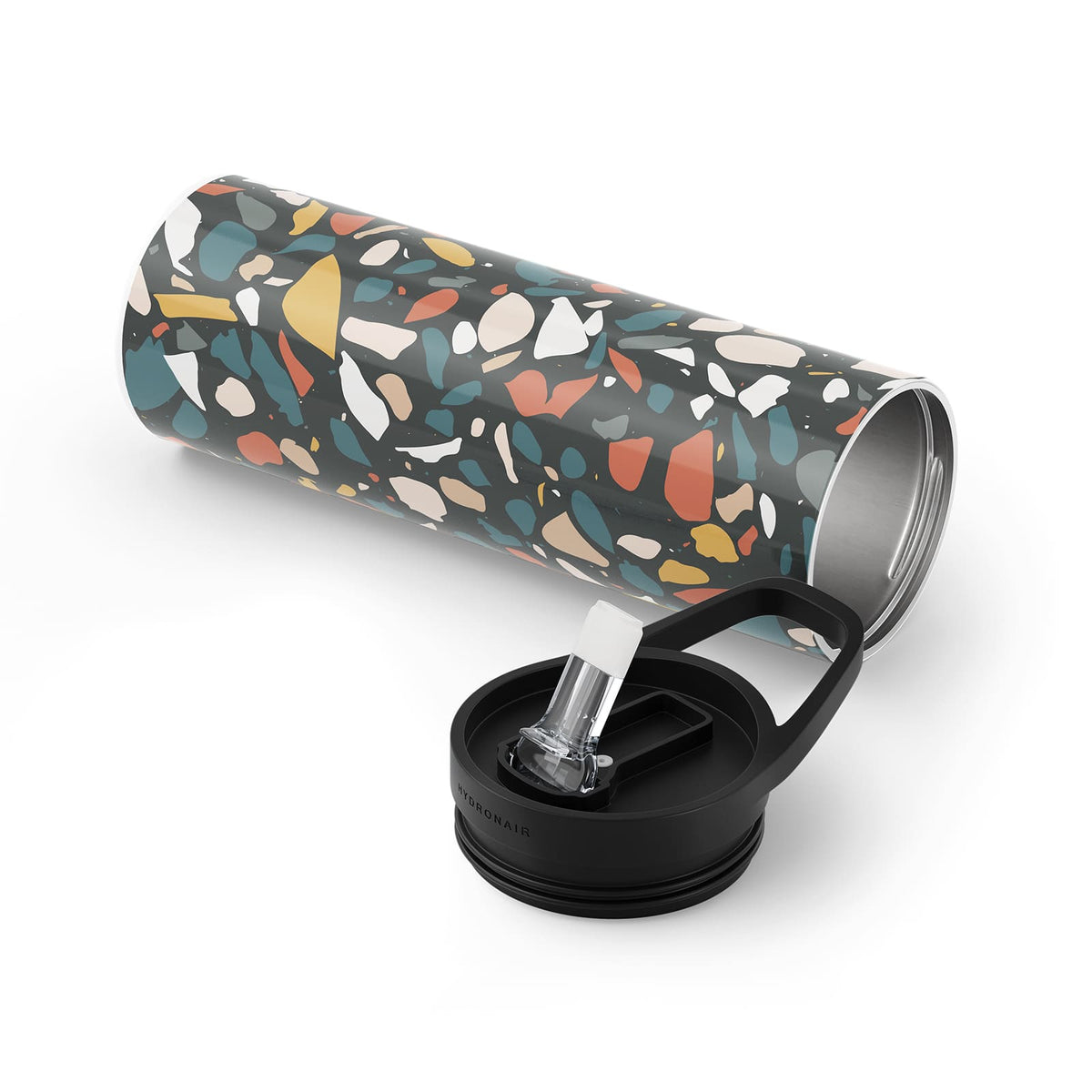 Dark Terrazzo 560ml Bottle By Hydronair