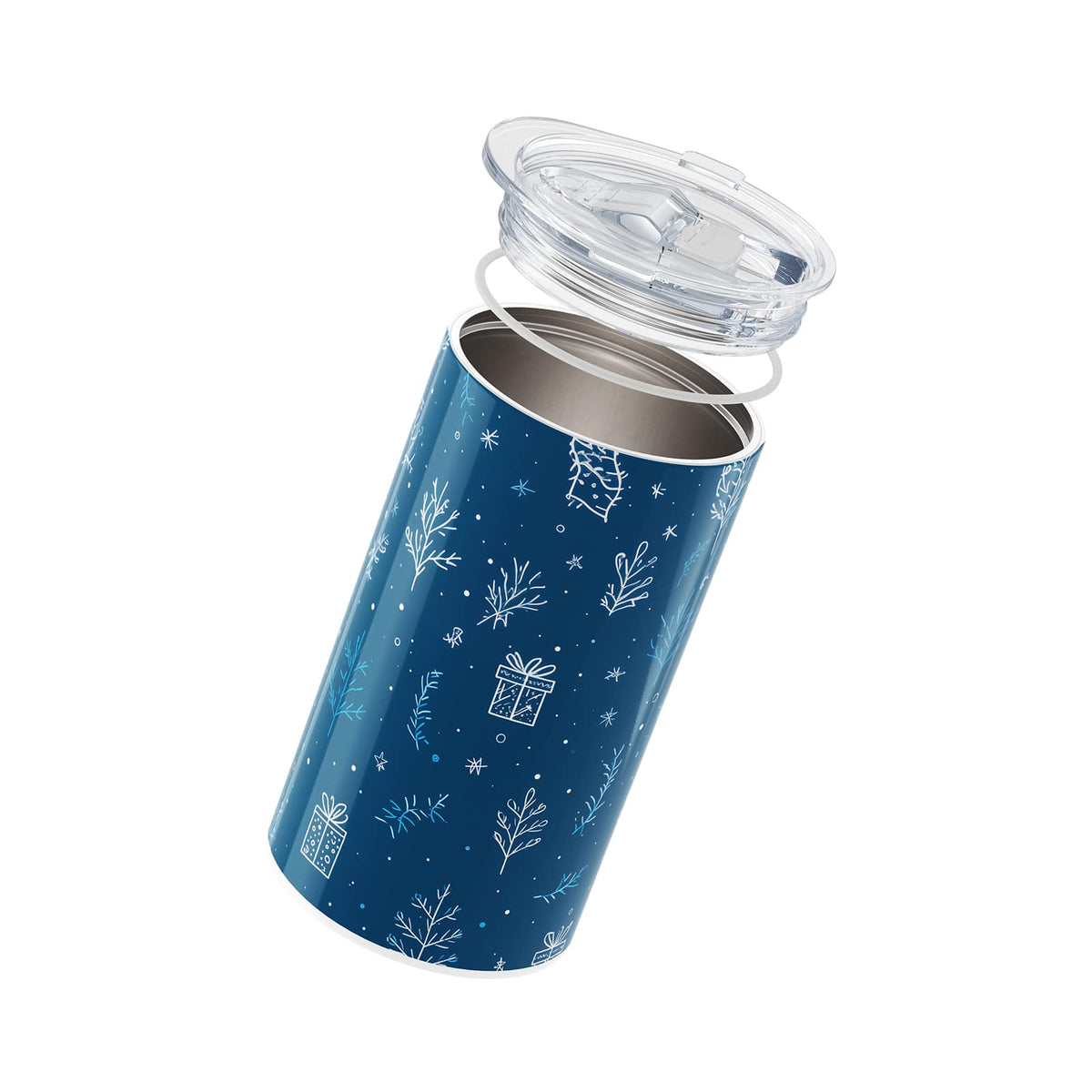Deep Blue Christmas 340ml Coffee Cup By Hydronair 
