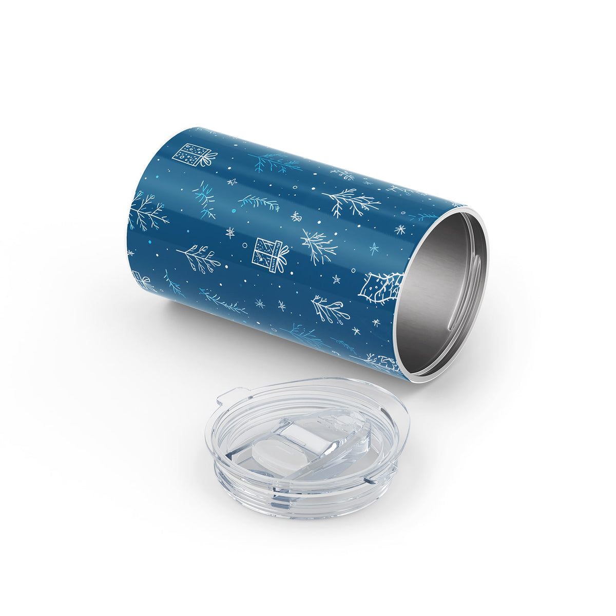 Deep Blue Christmas 340ml Reusable Cup By Hydronair 