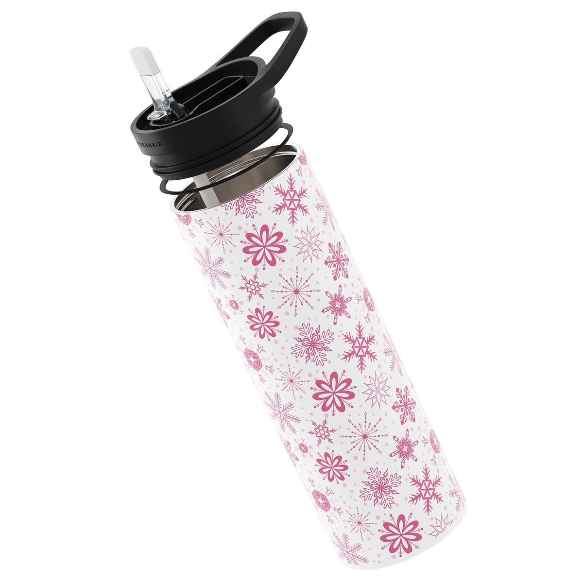 Deep Pink Winter 560ml Reusable Bottle By Hydronair