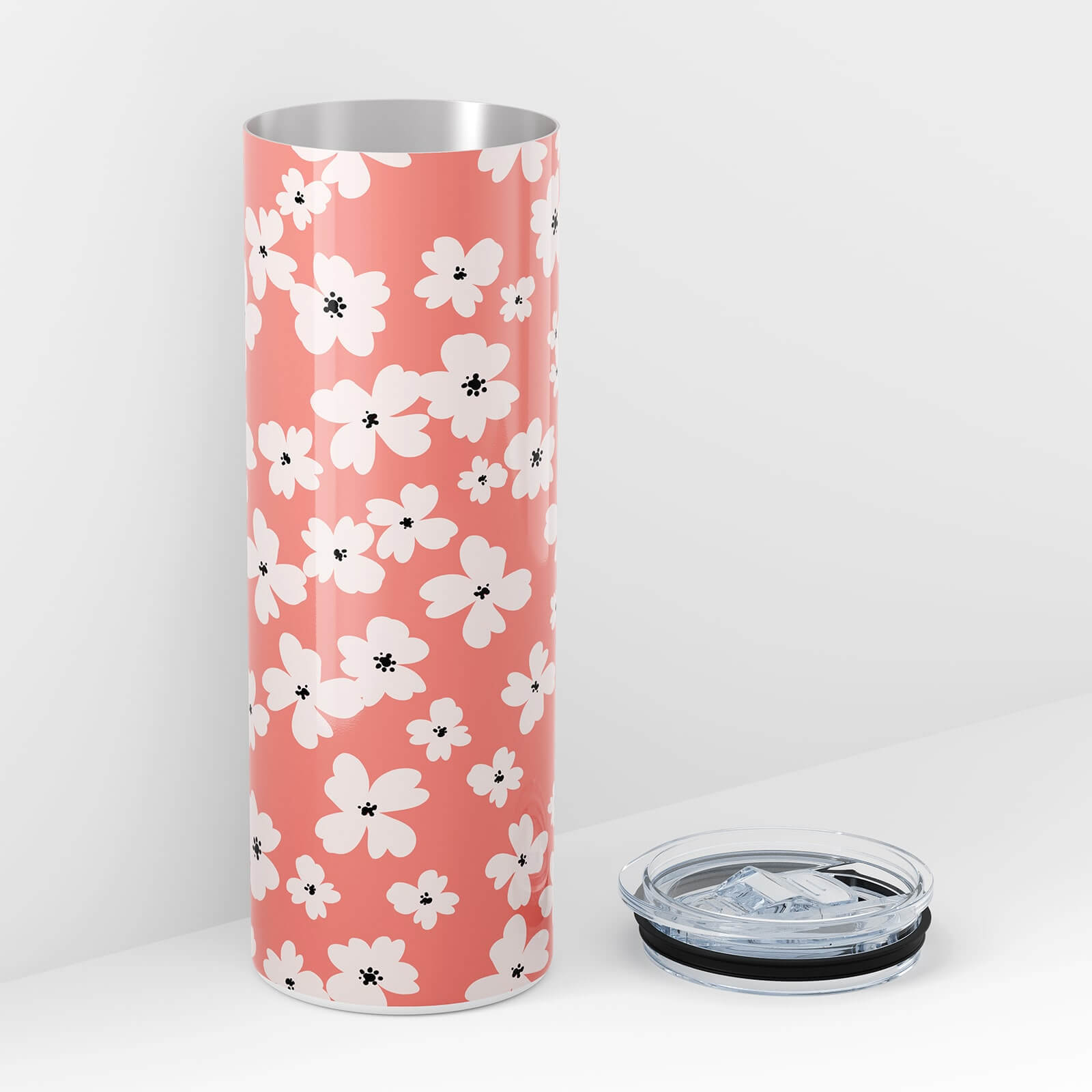 20oz Stainless Steel Tumbler with Straw Pink - Sun Squad 20 oz