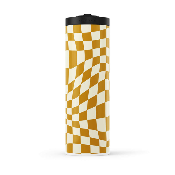 Golden Checkered 560ml Water Bottle By Hydronair