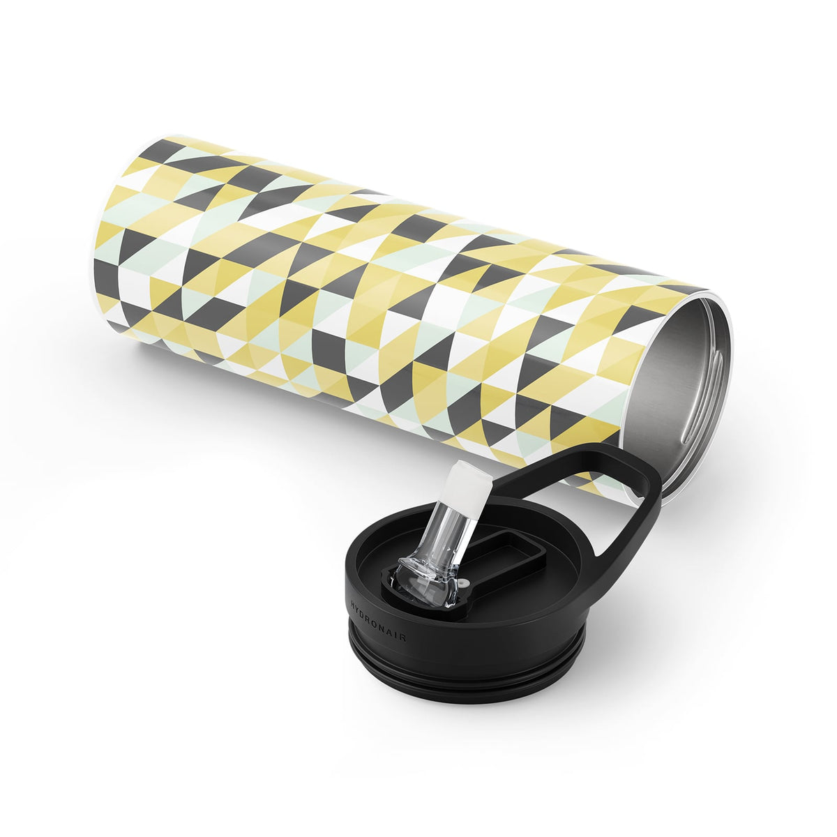 Golden Geometric 560ml Bottle By Hydronair