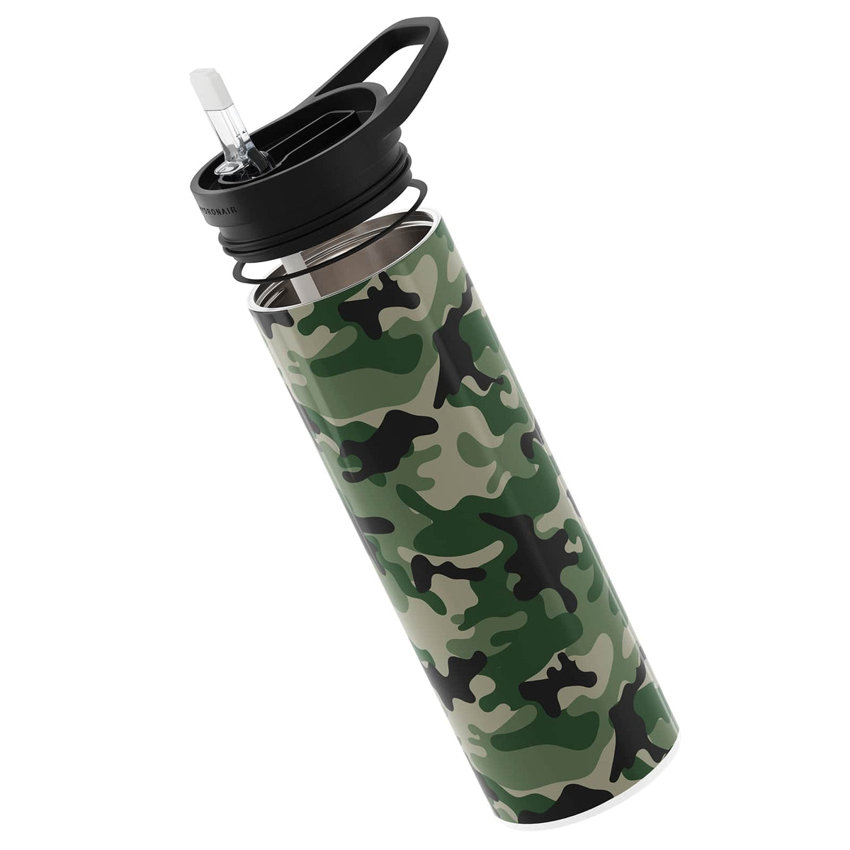 Green Camouflage 560ml Reusable Bottle By Hydronair