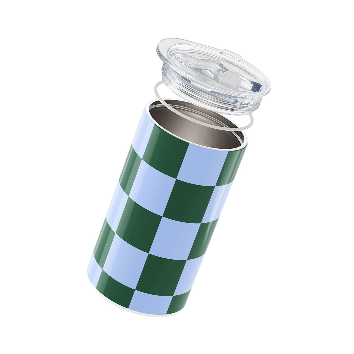 Green Checkered 340ml Coffee Cup By Hydronair 