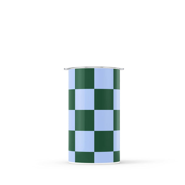 Green Checkered 340ml Reusable Coffee Cup By Hydronair 