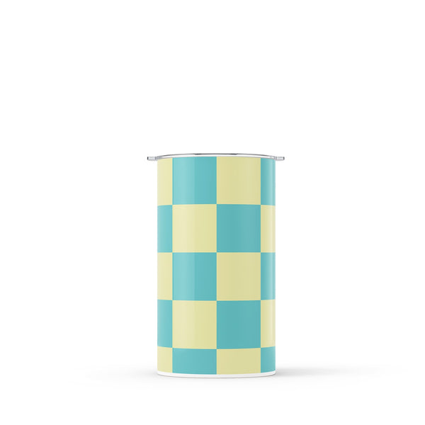 Green Checkered 340ml Reusable Coffee Cup By Hydronair 