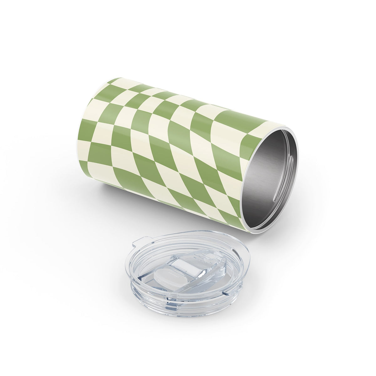 Green Checkered 340ml Reusable Cup By Hydronair 