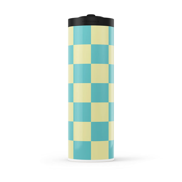Green Checkered 560ml Water Bottle By Hydronair