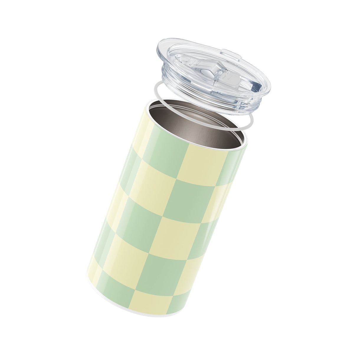 Green Checkered Insulated 12oz Cup
