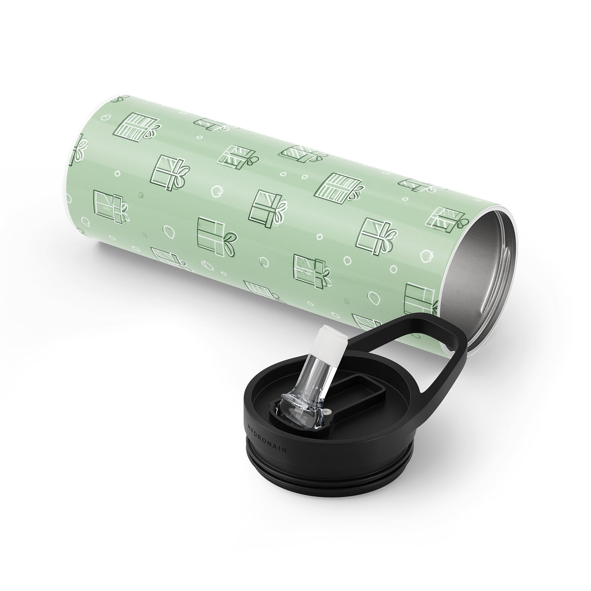 Green Christmas 560ml Bottle By Hydronair