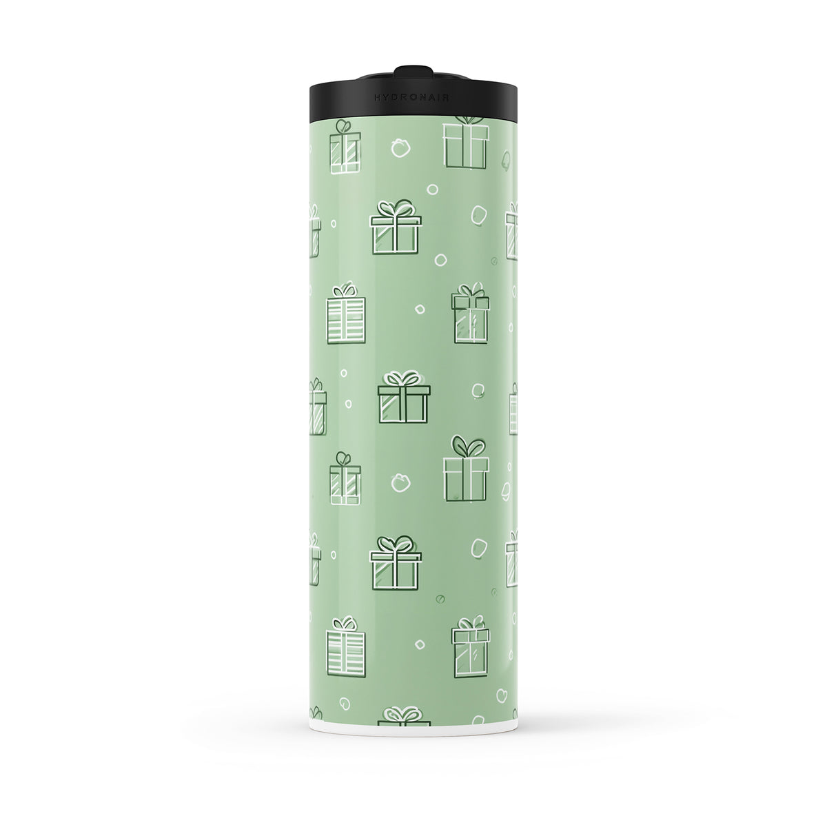 Green Christmas 560ml Water Bottle By Hydronair