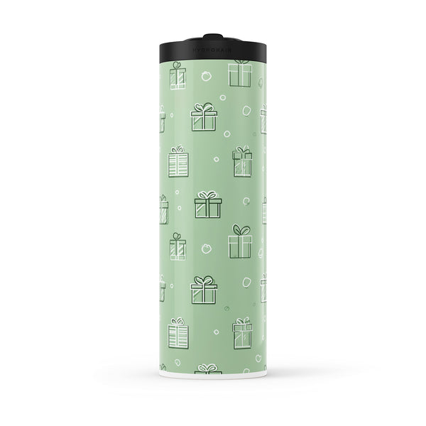 Green Christmas 560ml Water Bottle By Hydronair