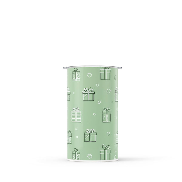 Green Christmas 340ml Reusable Coffee Cup By Hydronair 