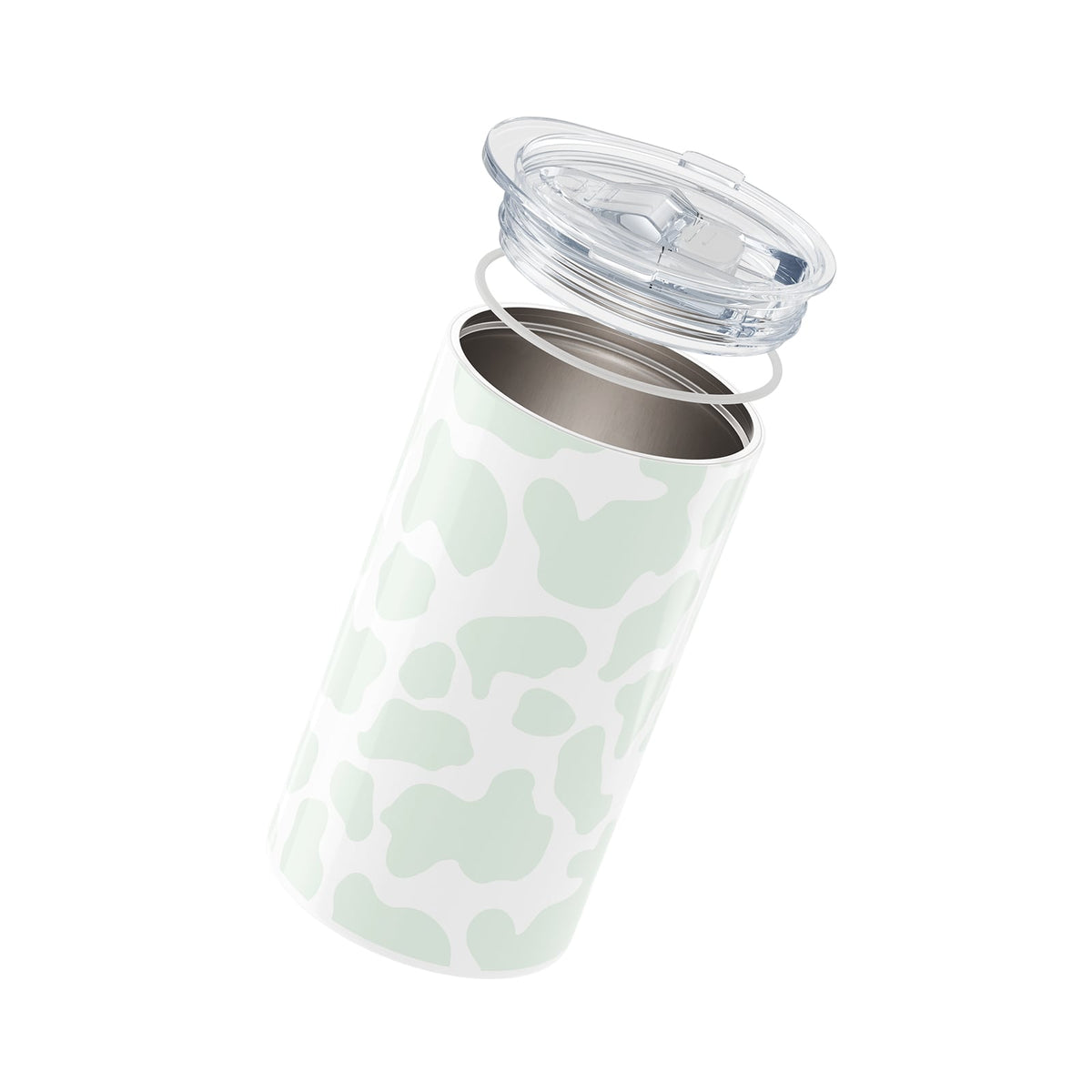 Green Cow Print Insulated 12oz Cup