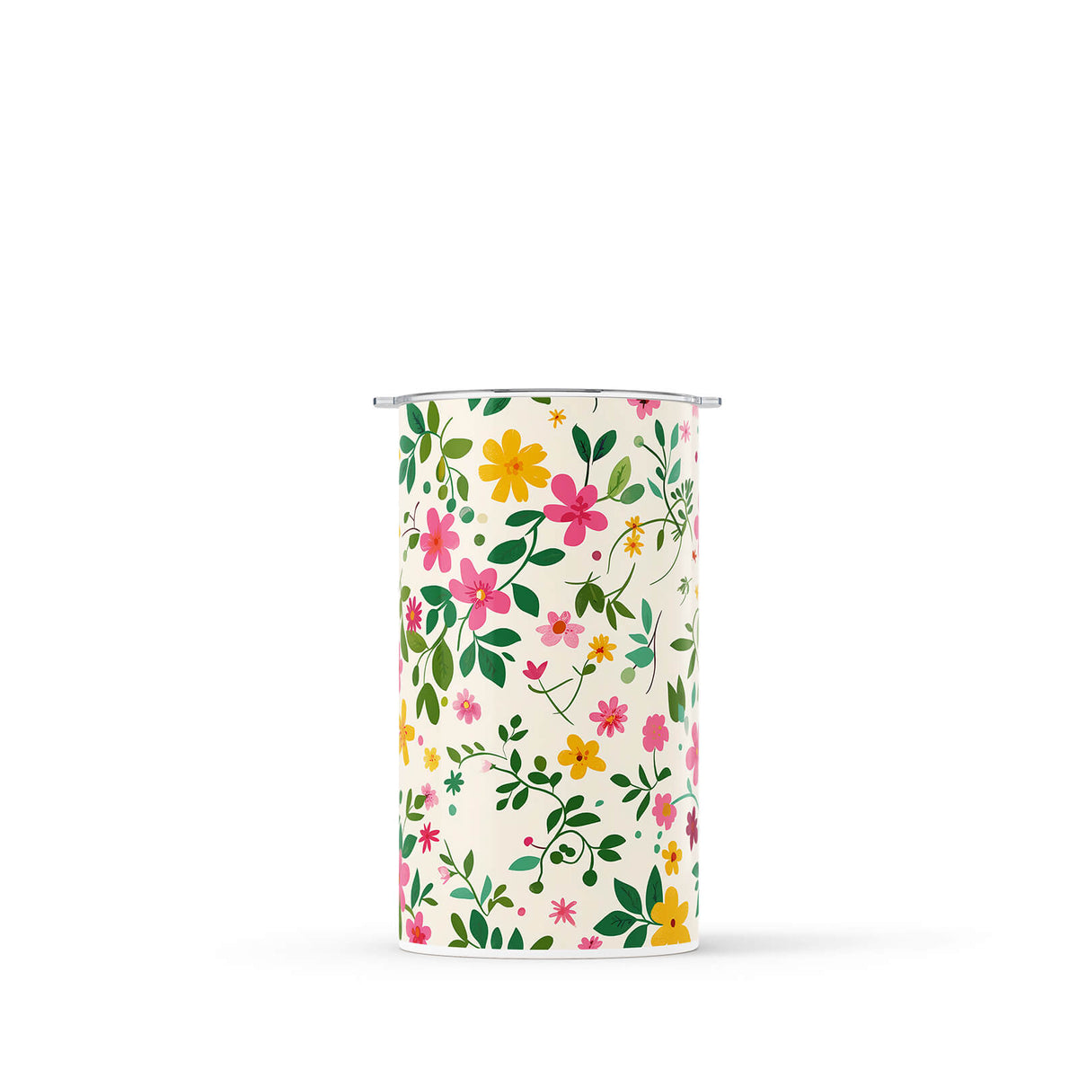Green Floral 340ml Reusable Coffee Cup By Hydronair