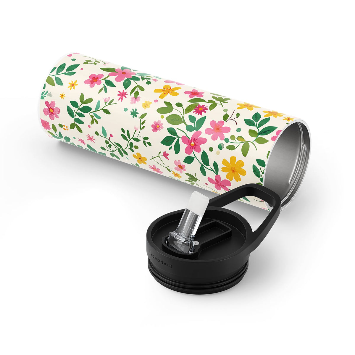 Green Floral 560ml Bottle By Hydronair