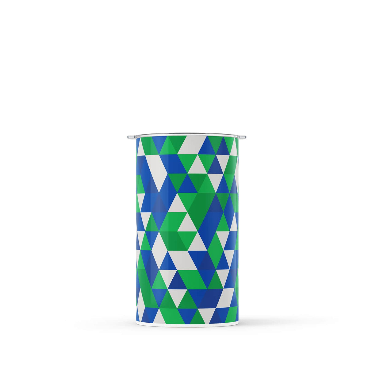 Green Geometric Double Walled 12oz Cup