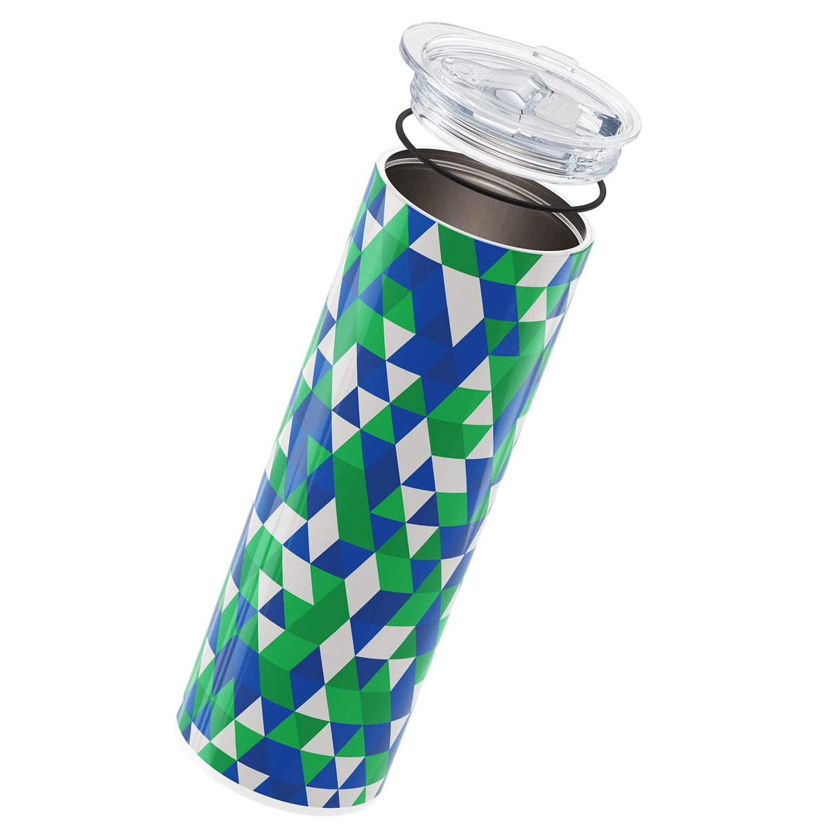 Green Geometric Insulated 20oz Cup