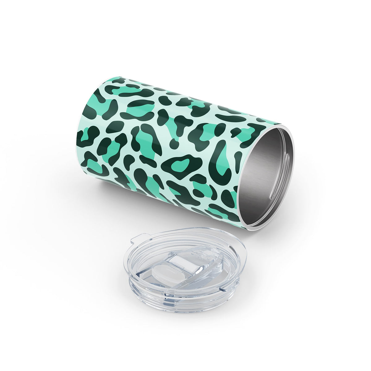 Green Leopard Print 340ml Reusable Cup By Hydronair