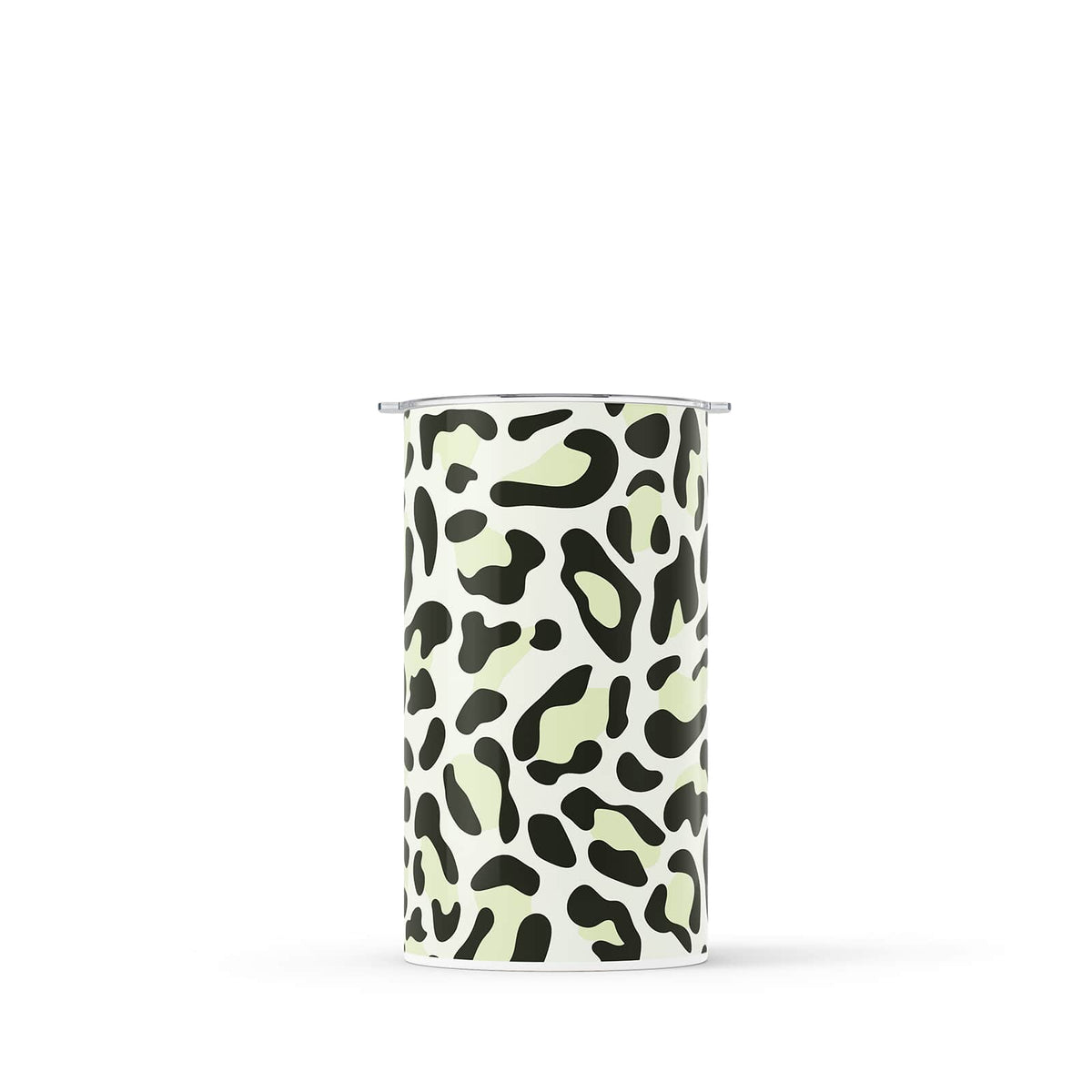 Green Leopard Print Double Walled 12oz Cup