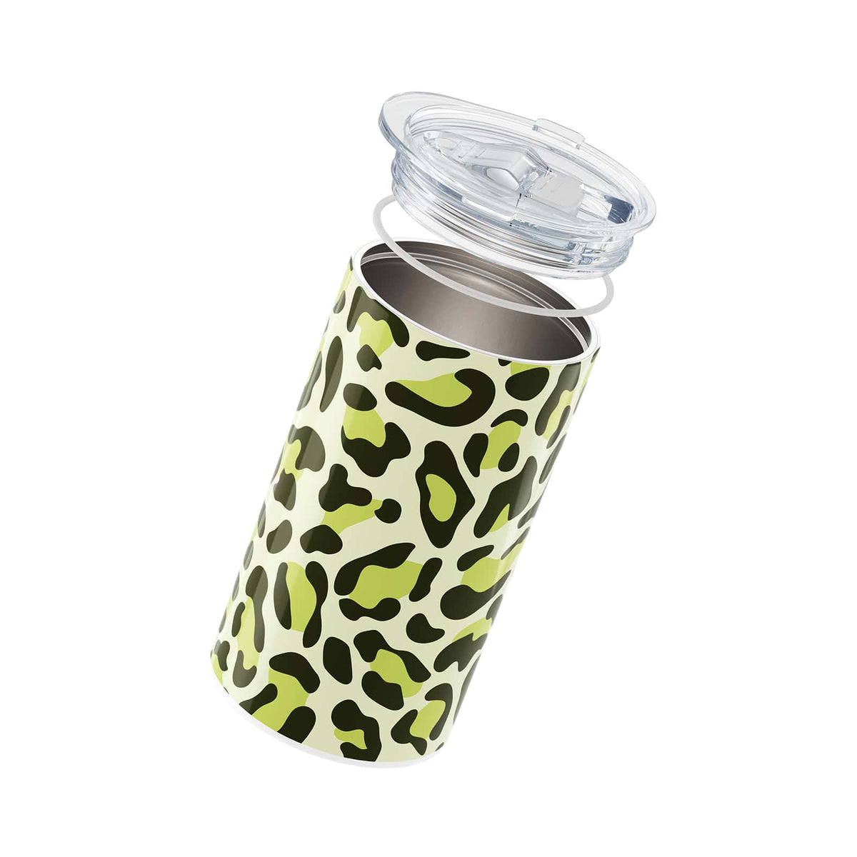 Green Leopard Print Insulated 12oz Cup