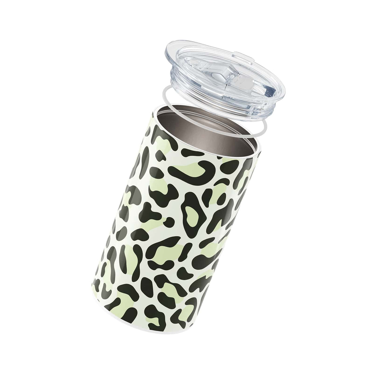 Green Leopard Print Insulated 12oz Cup