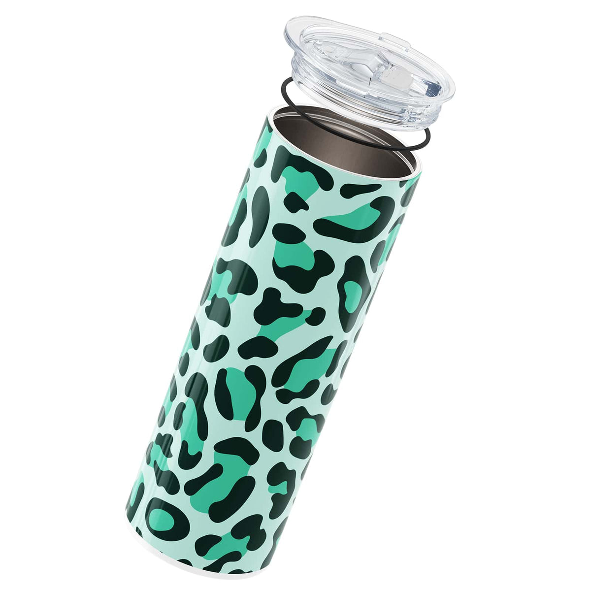 Green Leopard Print Insulated 20oz Cup