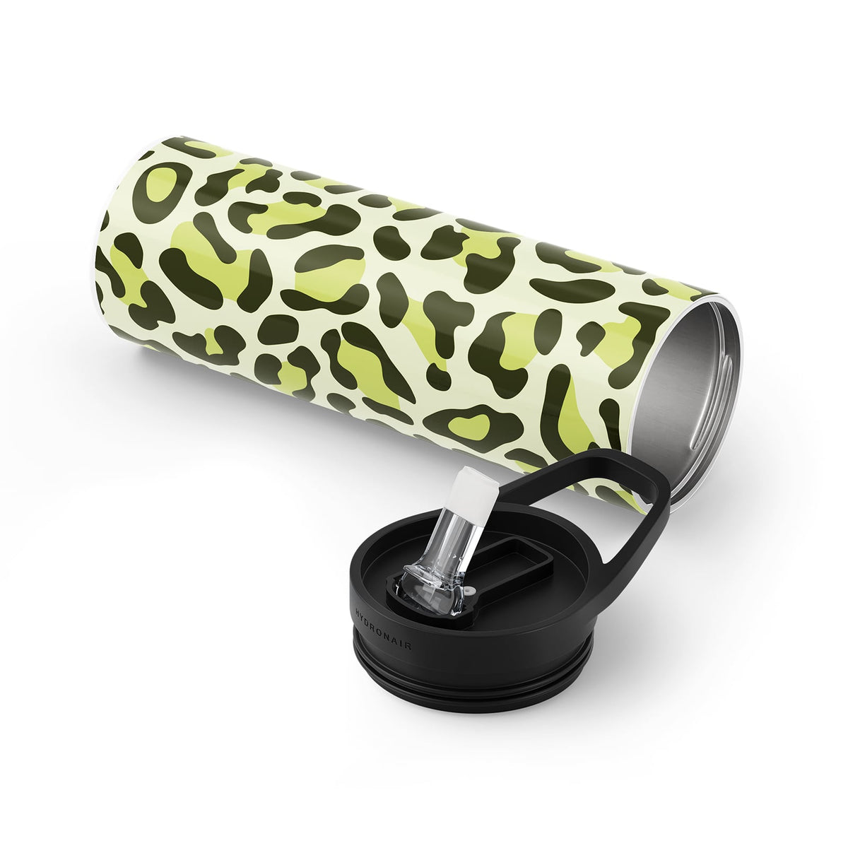 Green Leopard Print Metal 20oz Tumbler