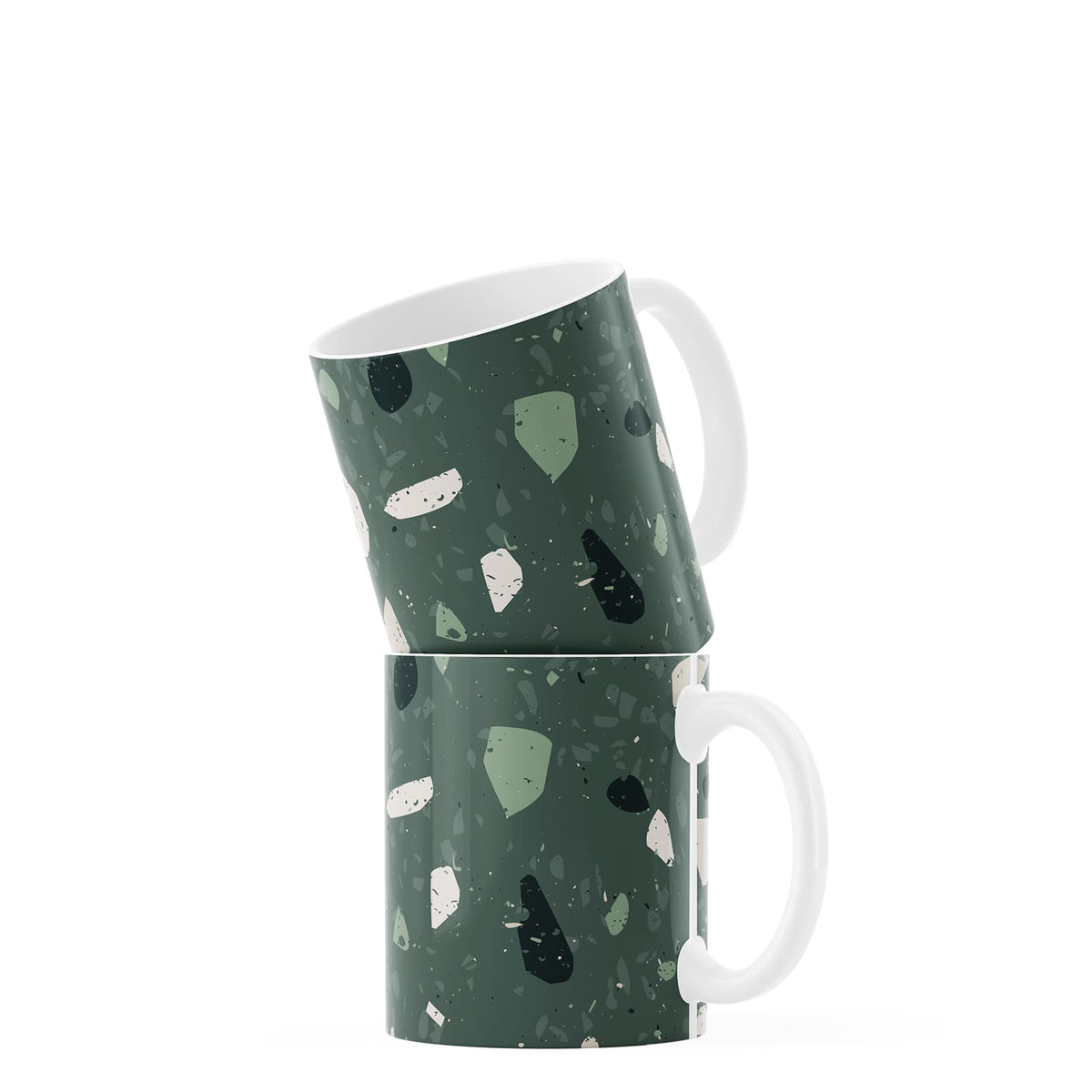 Green Terrazzo Coffee Mug