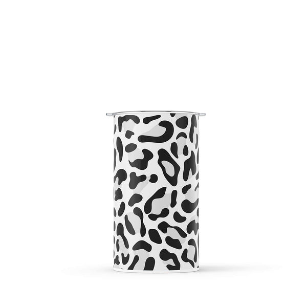 Grey Leopard Print Double Walled 12oz Cup