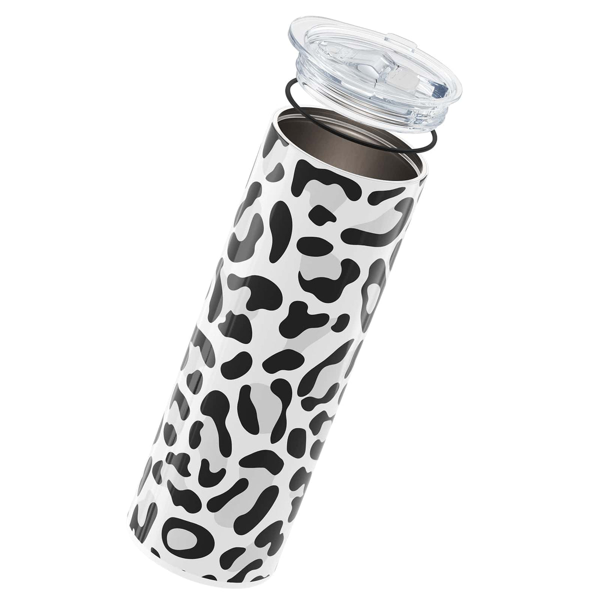 Grey Leopard Print Insulated 20oz Cup