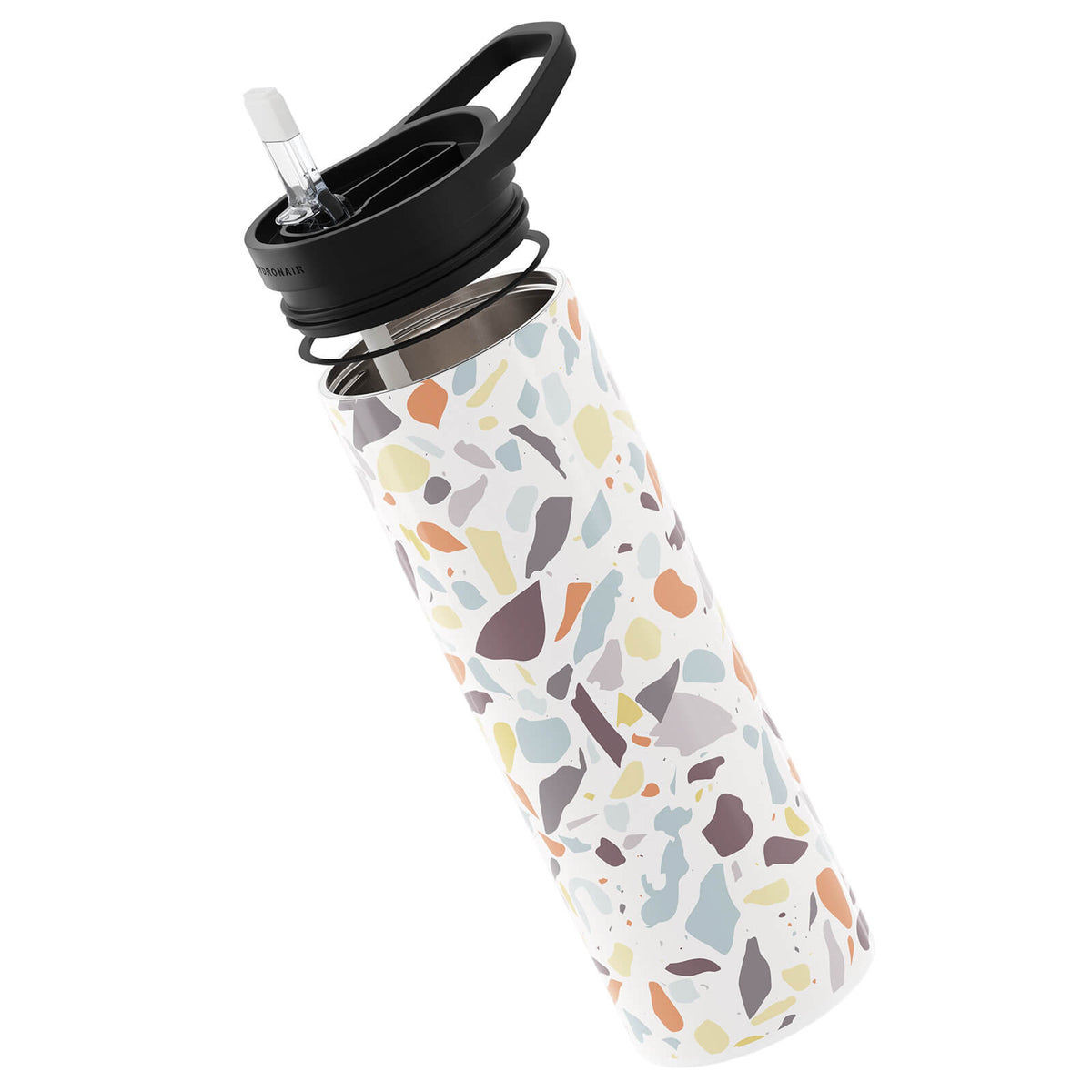 Grey Terrazzo 560ml Reusable Bottle By Hydronair