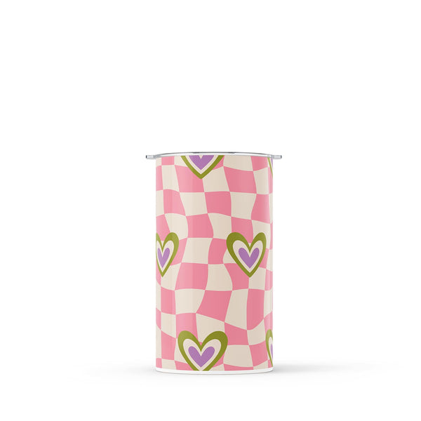 Groovy Checkered Doubled Walled 12oz Cup