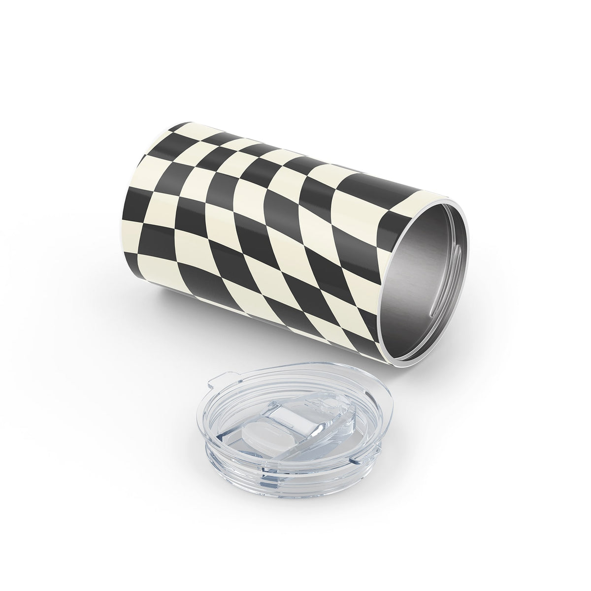 Hydronair 340ml Black Checkered Reusable Cup