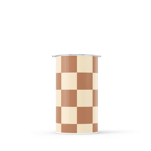 Hydronair 340ml Brown Checkered Reusable Coffee Cup