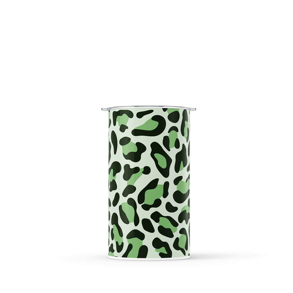 Hydronair 340ml Green Leopard Print Reusable Coffee Cup
