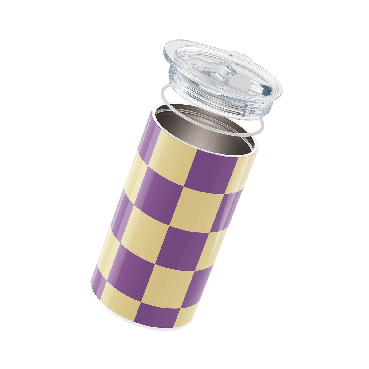 Hydronair 340ml Purple Checkered Coffee Cup
