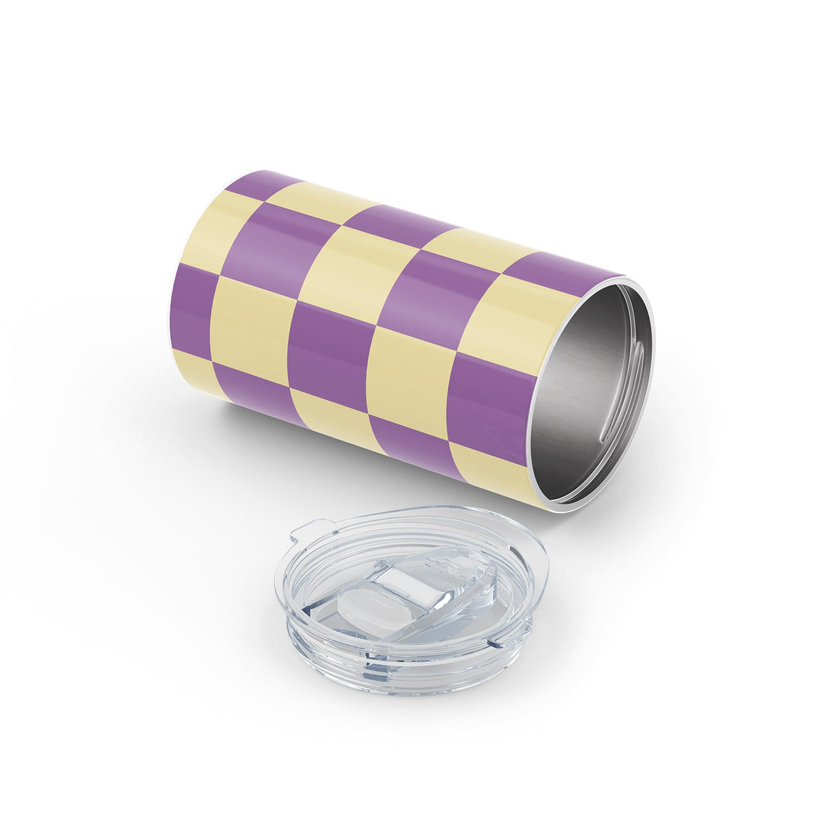 Hydronair 340ml Purple Checkered Reusable Cup
