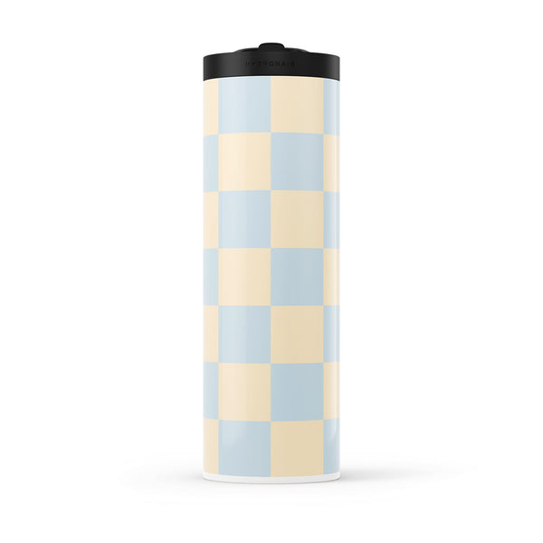 Hydronair 560ml Blue Checkered Water Bottle