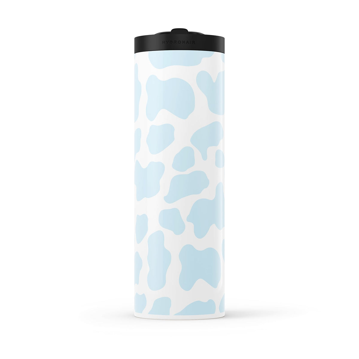 Hydronair 560ml Blue Cow Print Water Bottle