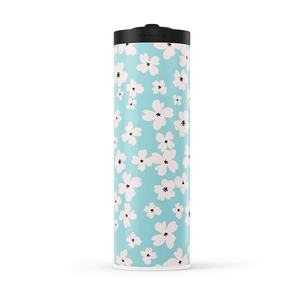 Hydronair 560ml Blue Floral Print Water Bottle